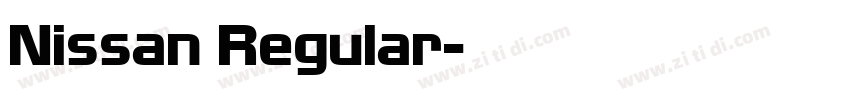 Nissan Regular字体转换